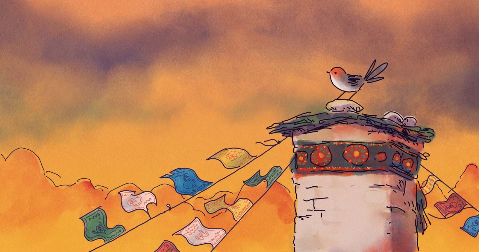Lire la suite à propos de l’article CINÉ⸱KIDS – La Princesse et le rossignol – spectacle « Le Rouge-Gorge et le feu »